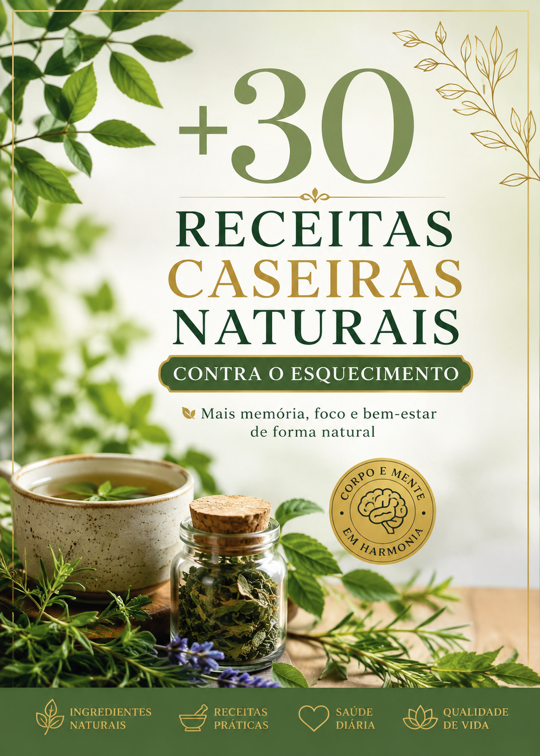 +30 Receitas Caseiras Naturais Contra o Esquecimento